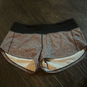 Grey Lululemon Speed Up Shorts 2.5 inch